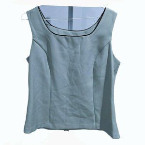 Ks Collection Green and Black Sleeveless Blouse Size 10 *SALE*